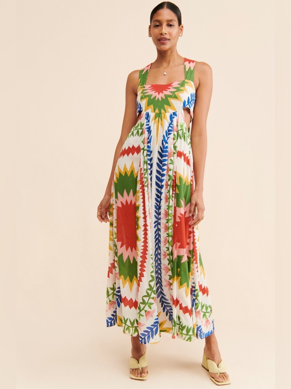 ANTHRO JOAO INCERTI Artist Collab Bandeau Dress Multi XL